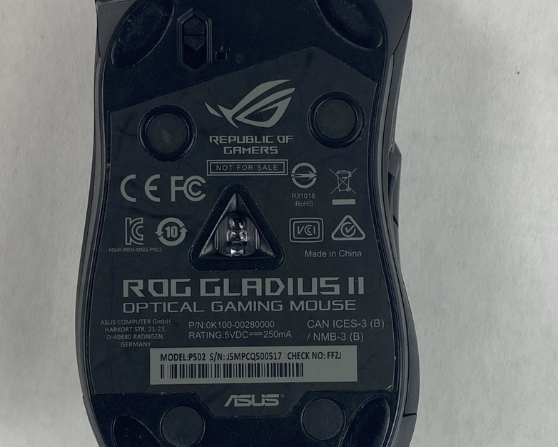 ASUS P502 ROG Gladius II Core Wired Optical Gaming Mouse