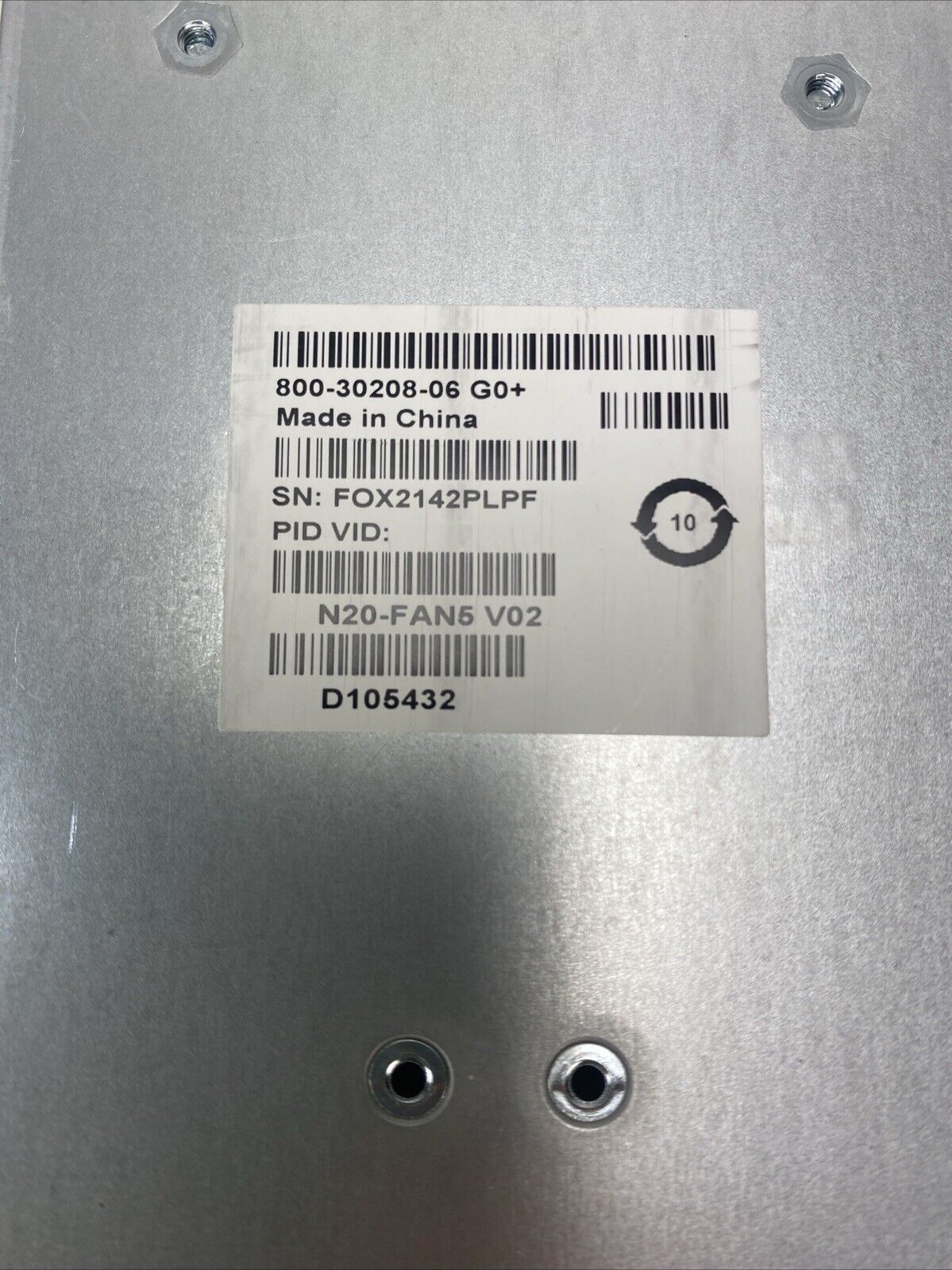 Lot( 2 ) Cisco N20-FAN5 V02 Blade Server Fan Module 800-30208-06 D0
