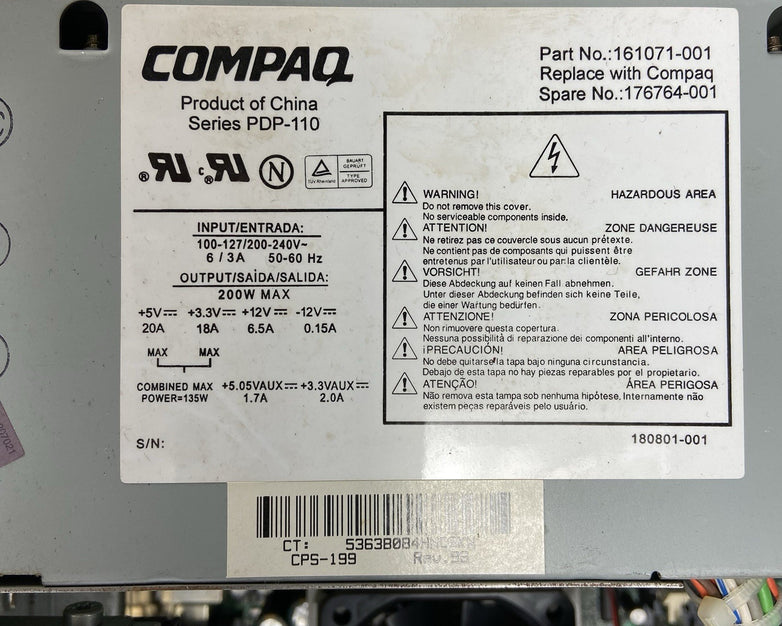 Compaq Deskpro EN DT Intel Pentium III 930MHz 128MB RAM No HDD No OS 2000 Pro