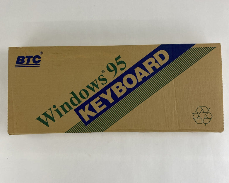Vintage BTC 5140 Windows 95 Certified AT Membrane Keyboard - Open Box and Tested