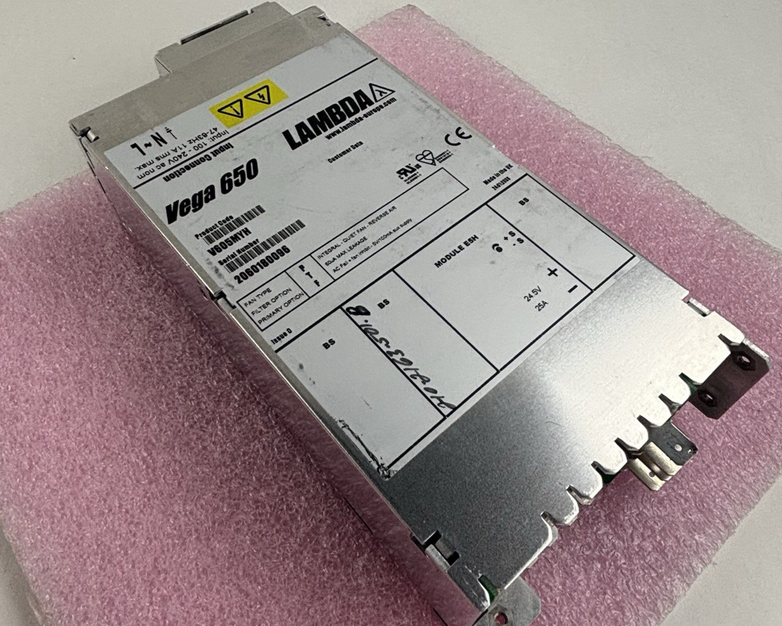 Lambda V605MYH Vega 650 Power Supply 24.5V 25A Untested