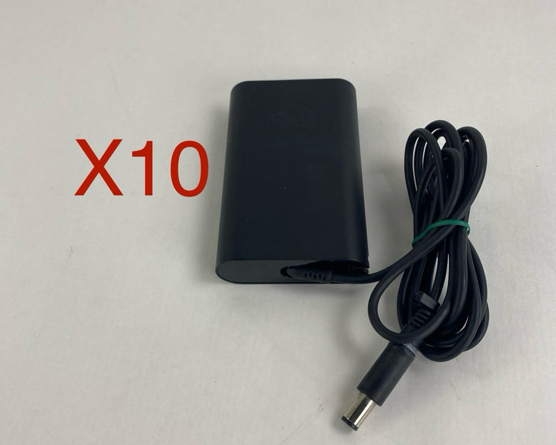 Dell HA65NM130 Mix Lot with LA65NM130 AC/DC Adapter No Power Cords Lot of 10