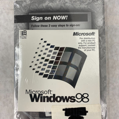 Microsoft Win 98 First Edition Windows 98 Full Operating System SEALED