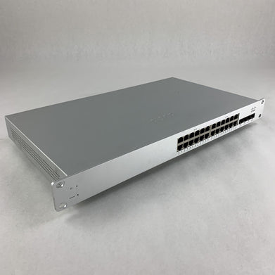 Meraki Cisco MS220-24P 24-Port Gigabit PoE+ Network Managed Switch Tested Reset