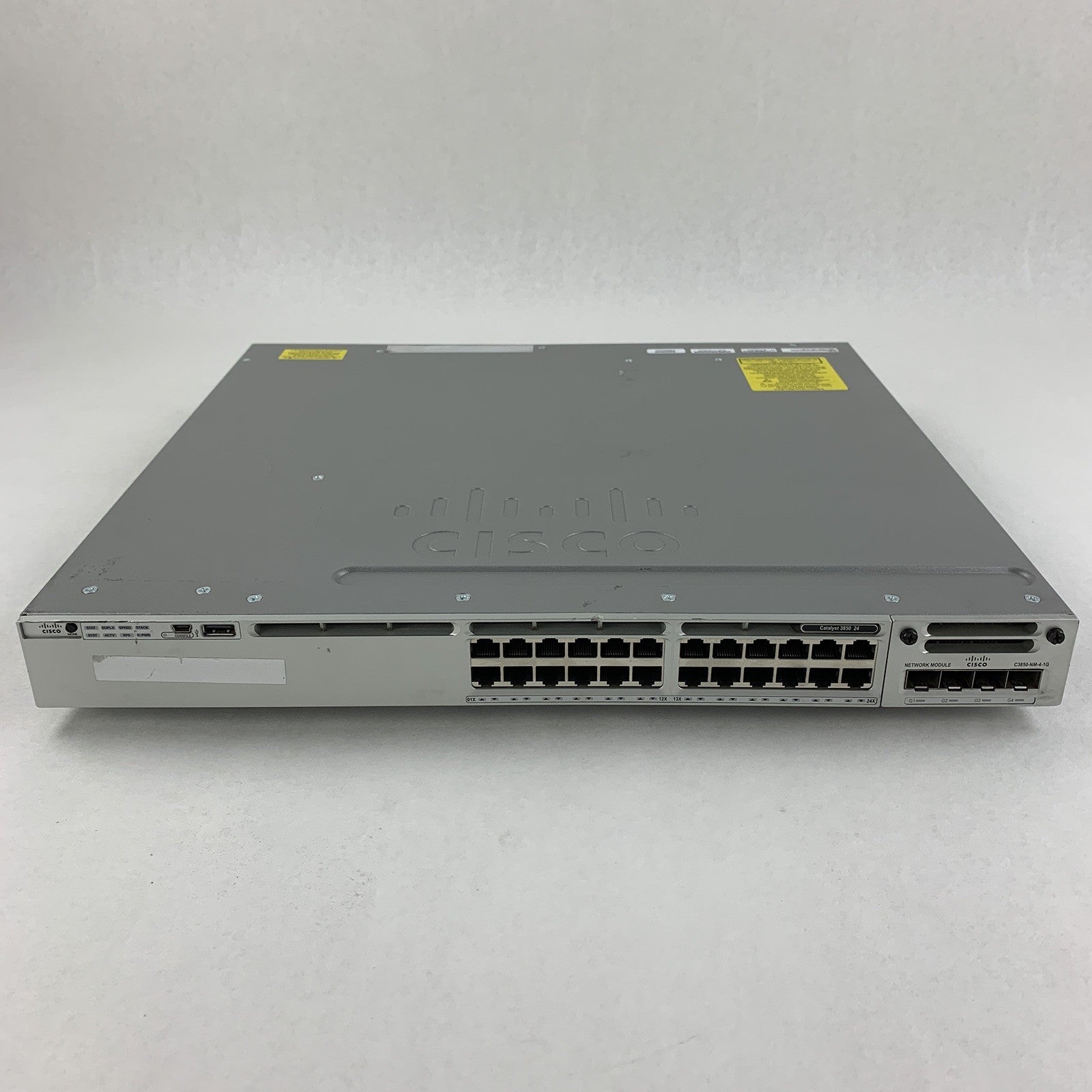 Cisco Catalyst 3850 WS-C3850-24T-E V07 24 Port Gigabit Switch Tested  1G Module