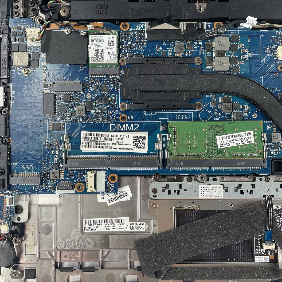 HP mt44 14" Ryzen 3 Pro 2300U 2.00 GHz 4 GB RAM No SSD/OS/AC/Batt16