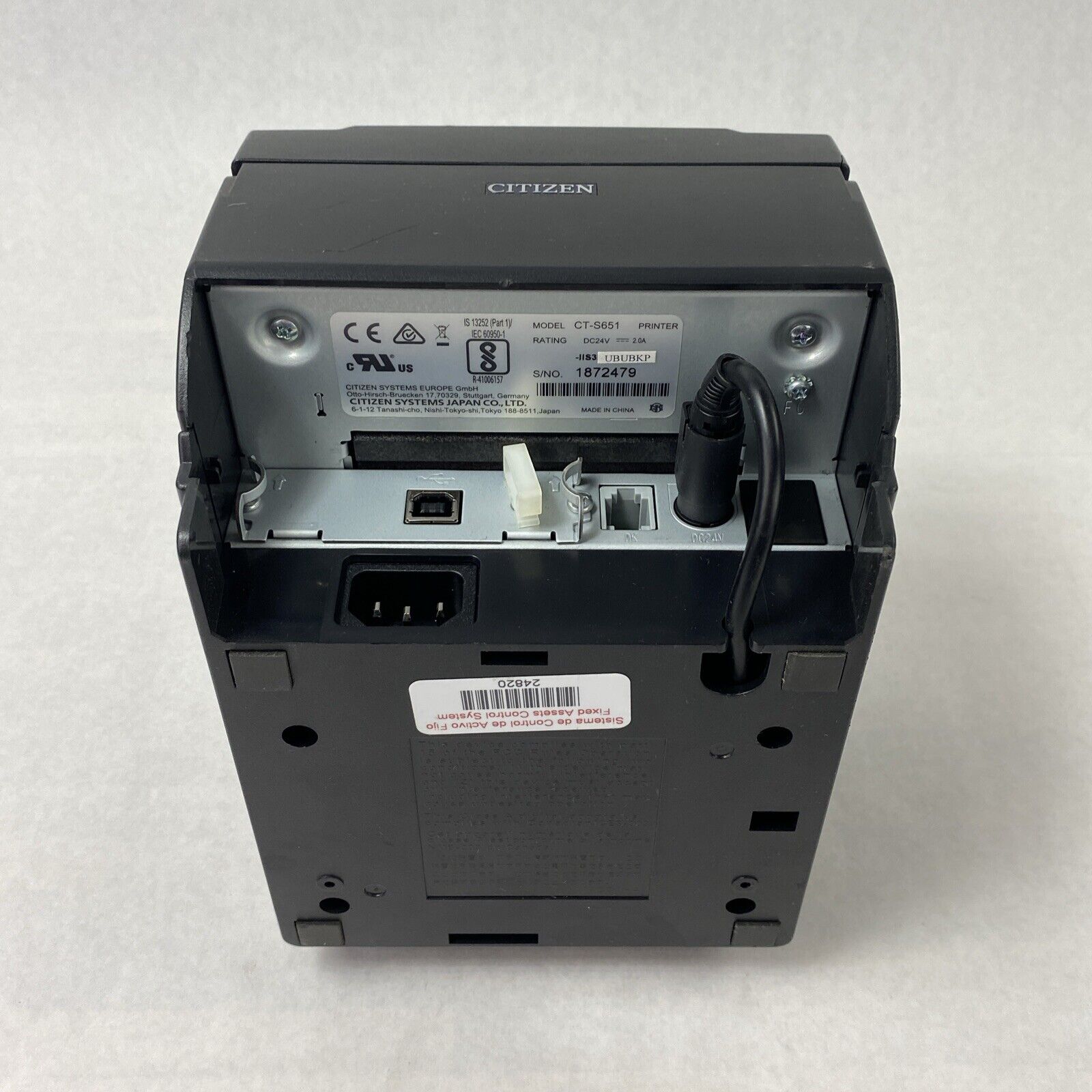 Citizen Systems CT-S651 Thermal Printer Parts or Repair