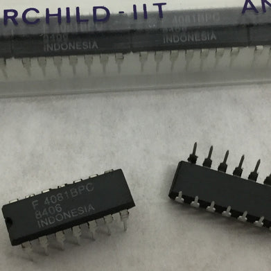 Genuine FAIRCHILD 4081BPC 14-Pin Dip Integrated Circuit  Lot of 25