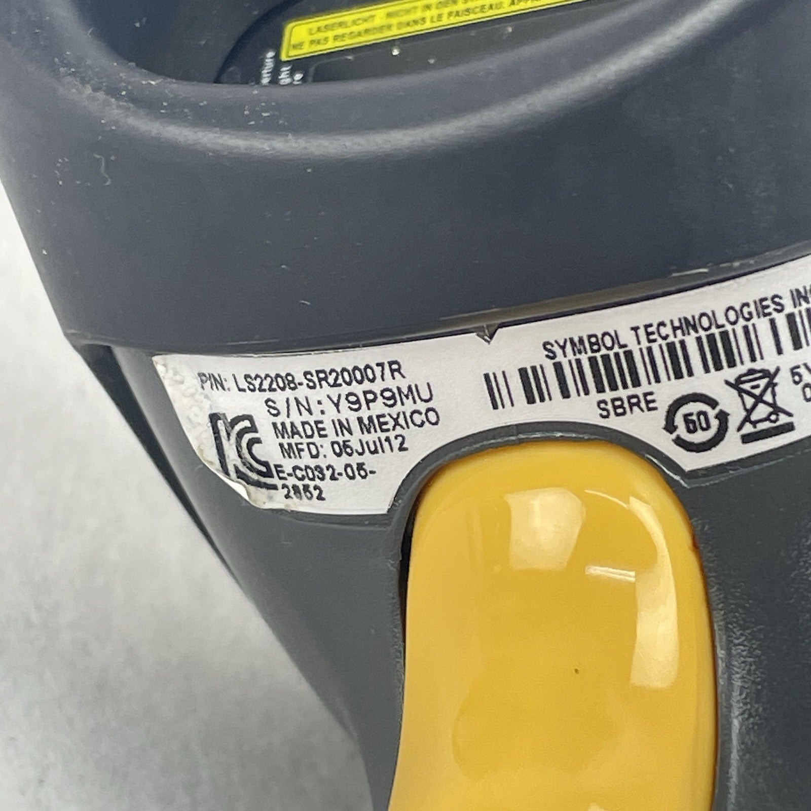 Symbol Cyclone Barcode Scanner LS2208-SR20001R-UR 5V 0.2A Lot of 36