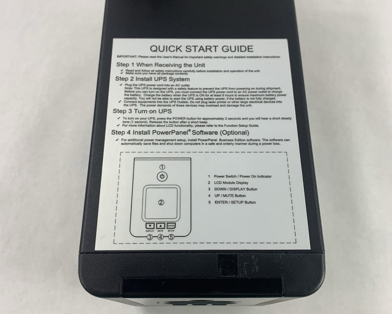 CyberPower OR1500PFCLCD PFC Sinewave UPS 8 Outlets Tested No Batteries