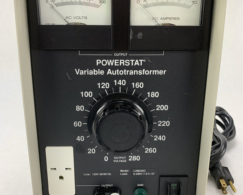 Warner Electric L2M226C Powerstat Variable Autotransformer - Tested