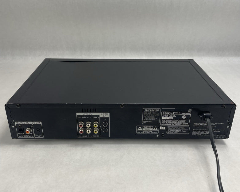 Sony DVP-S330 DVD/CD/Video Player Tested