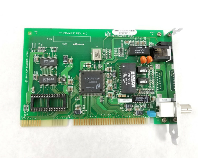 Alta Research Ethervalue 16Bit ISA Network Card.