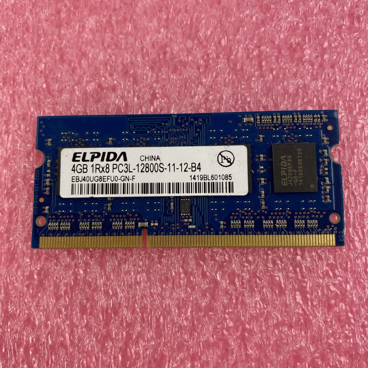 Elpida 4GB DDR3L PC3L-12800S Laptop Memory Ram EBJ40UG8EFU0-GN-F - Lot of 42