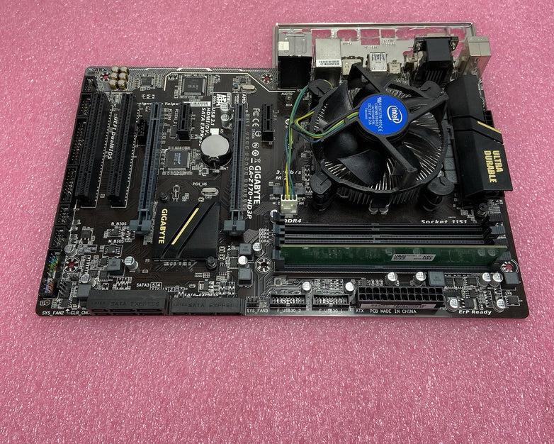 Gigabyte Z170-HD3P-CF Motherboard Intel Core i7-6700 3.4GHz 8GB RAM w/IO Shield
