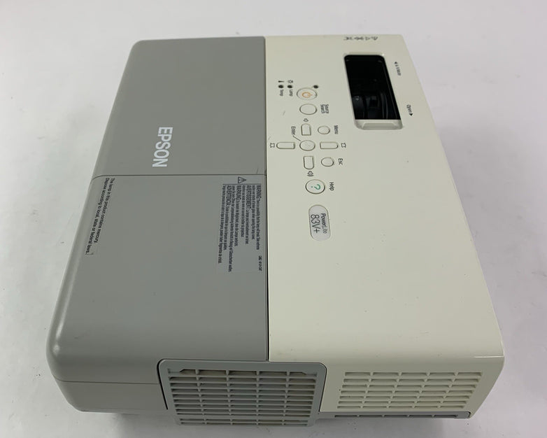 Epson H371A PowerLite 83+ LCD Projector - Tested No Remote 0 Lamp Hours