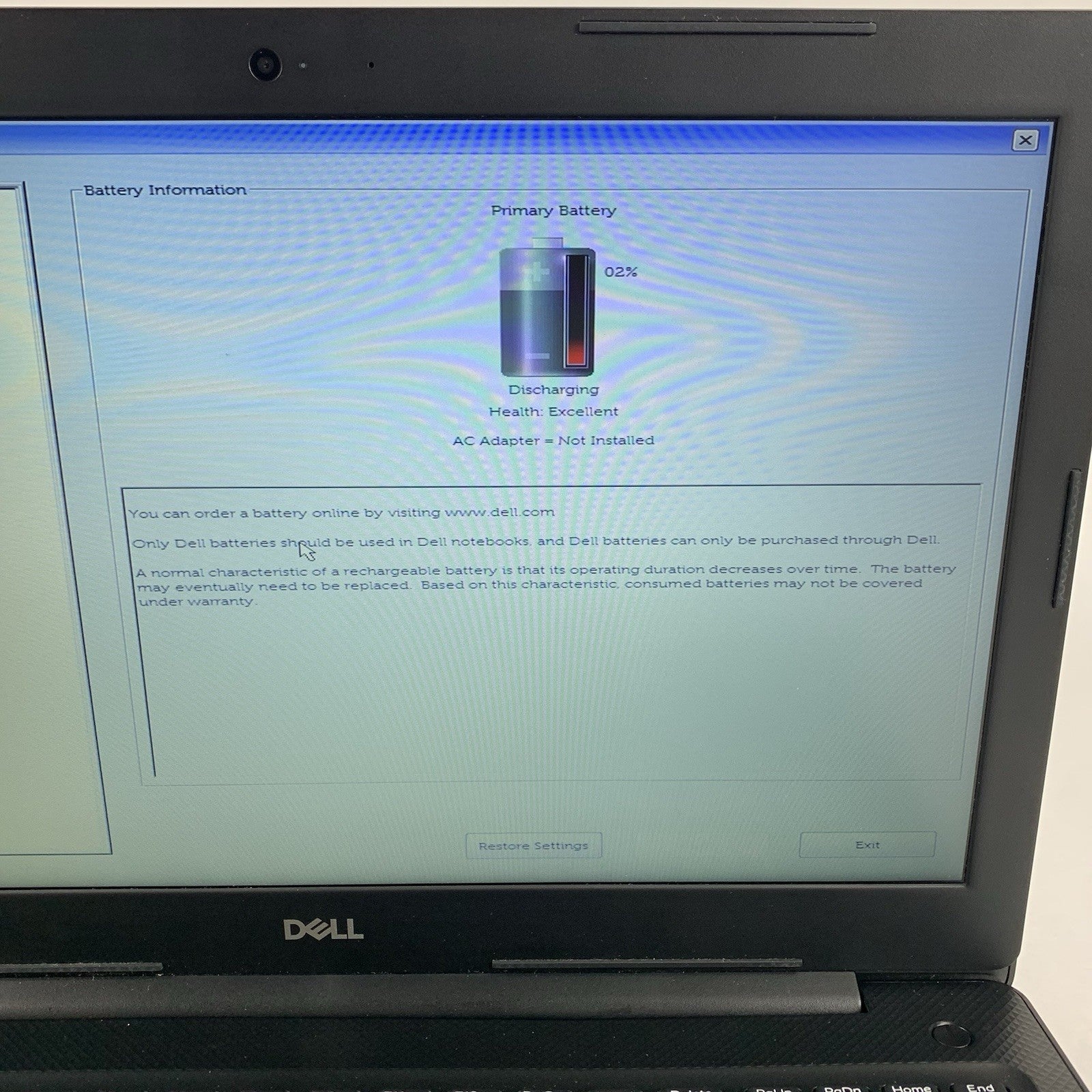 Dell Vostro 3583 15.6" Laptop I5-8265U 1.60 GHz 8 GB RAM No OS/HDD/AC3