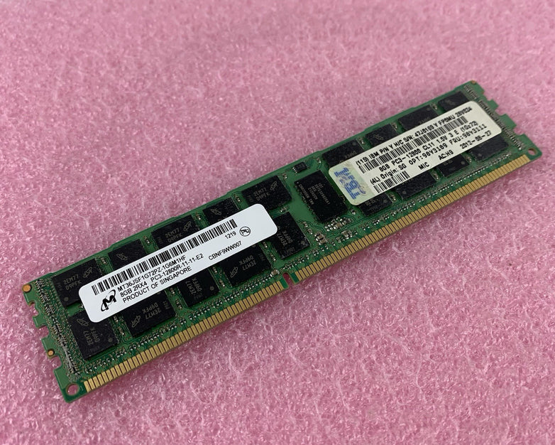 Micron MT36JSF1G72PZ-1G6M1HF 8 GB 2Rx4 DDR3 PC3-12800R ECC REG Server Ram