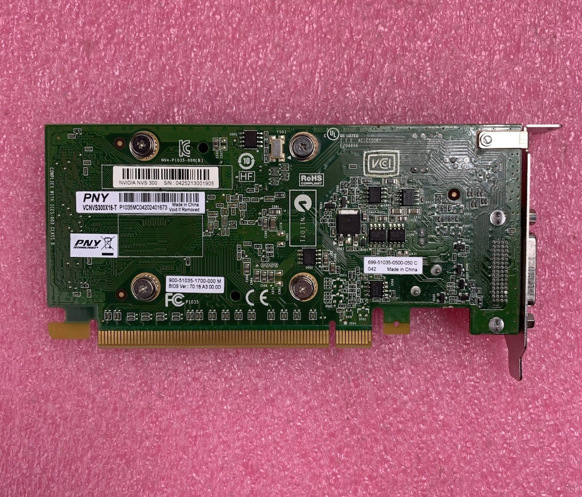 PNY Nvidia NVS 300 512MB PCI-E Video Graphics Card6