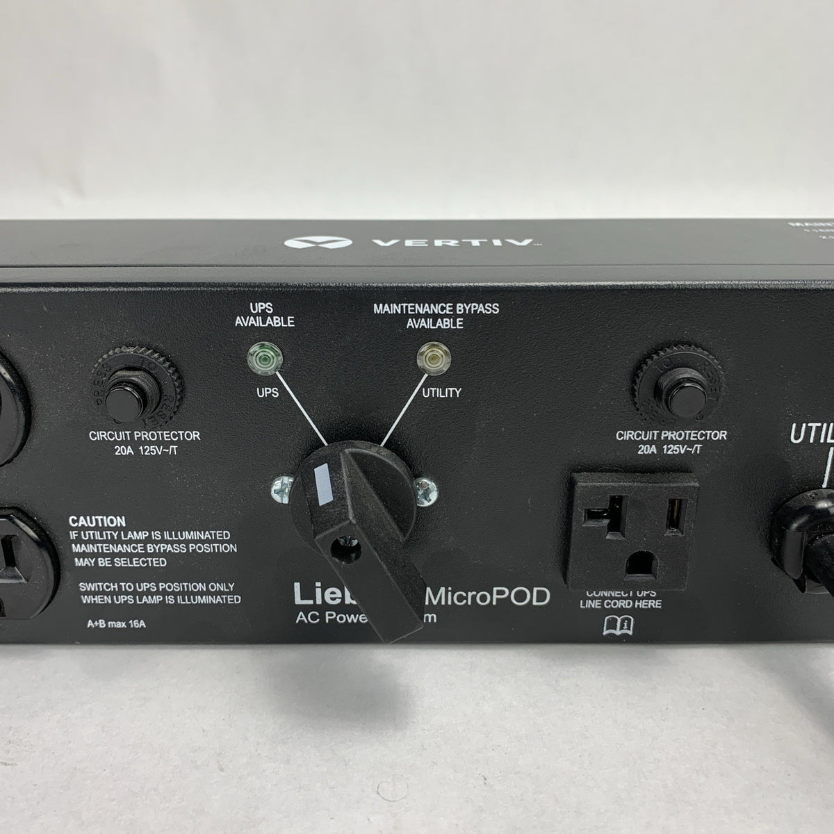 Vertiv MP2-120C Liebert Micro POD AC Power System -  2U 19in Rack-mounted4