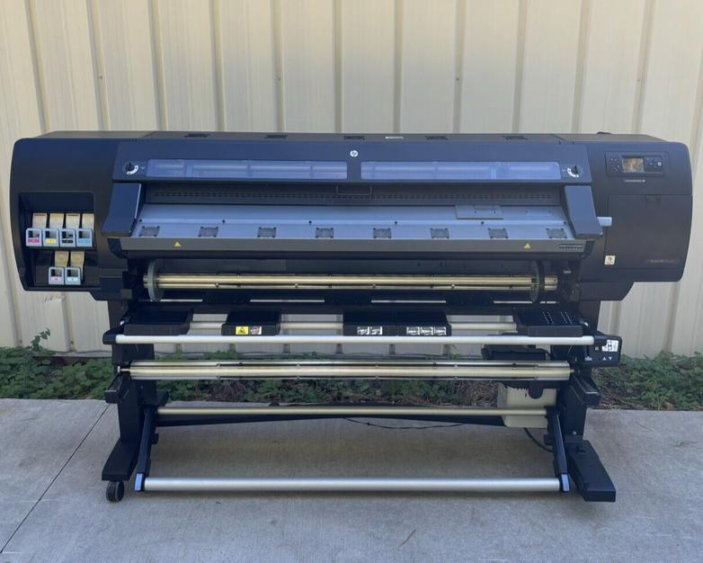 HP CQ869A Designjet L26500 Latex Printer Tested Needs Ink No Hard Drive No OS