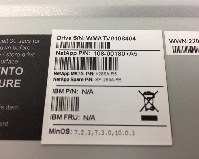 NetApp IBM Hitachi X269A-R5 108-001180+A5 1.0TA Hard Drive Caddy