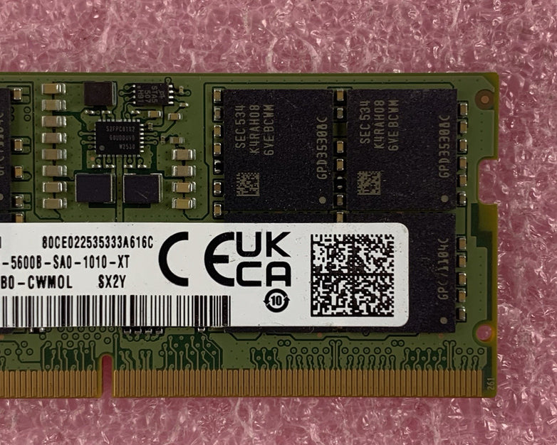 Samsung M425R2GA3EB0-CWM0L 16 GB 1Rx8 PC5-5600B SODIMM Laptop Memory Ram