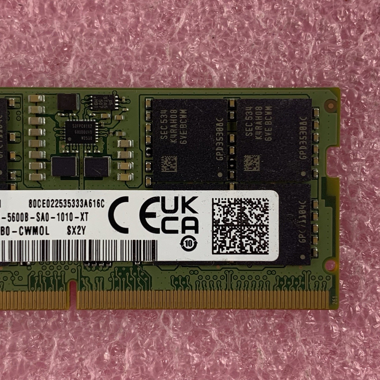 Samsung M425R2GA3EB0-CWM0L 16 GB 1Rx8 PC5-5600B SODIMM Laptop Memory Ram3