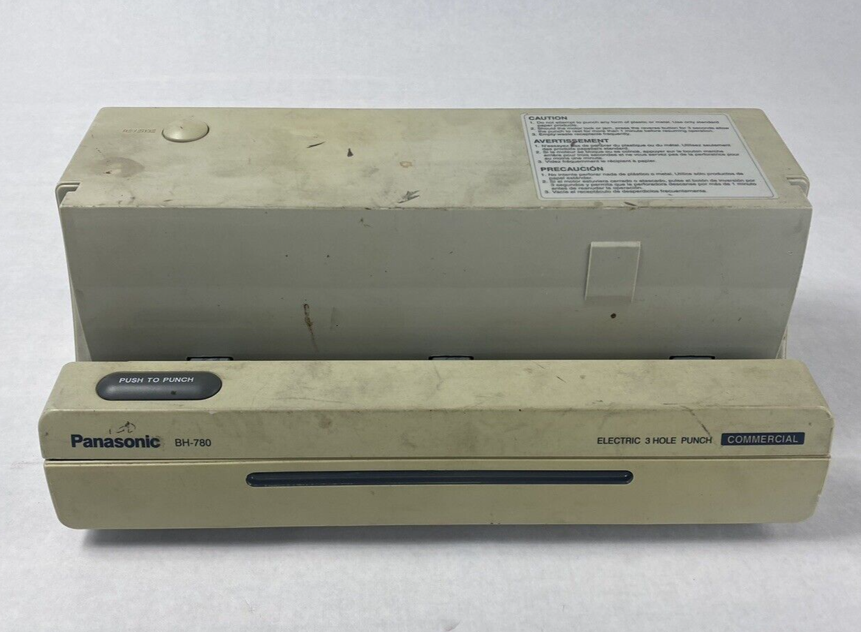 Panasonic Model No. BH-780 Commercial Electric 3 Hole Punch Tested
