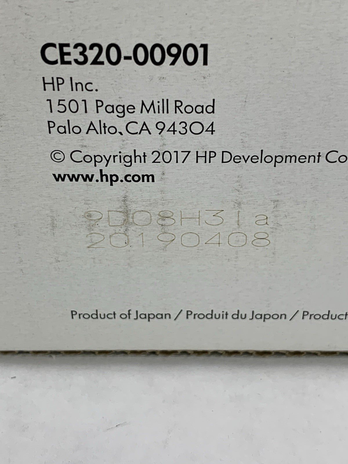 HP LaserJet 128A CE320A Black Print Cartridge Exp: Apr 20195