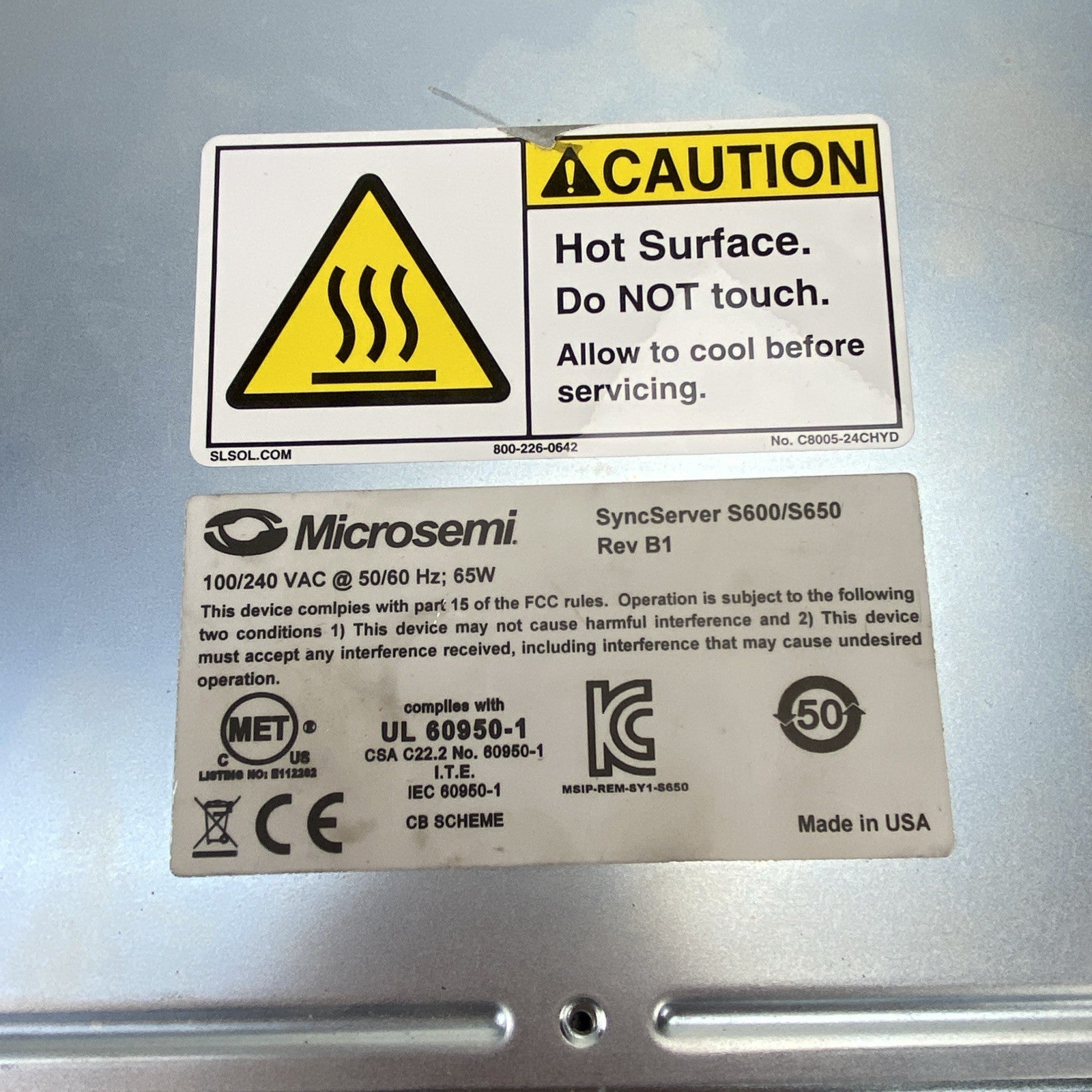 Microsemi Sync Server S650 Rev B1 - Tested4