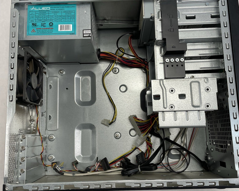 Unbranded MicroATX Computer Case Barebones with Allied 300W Power Supply Tested