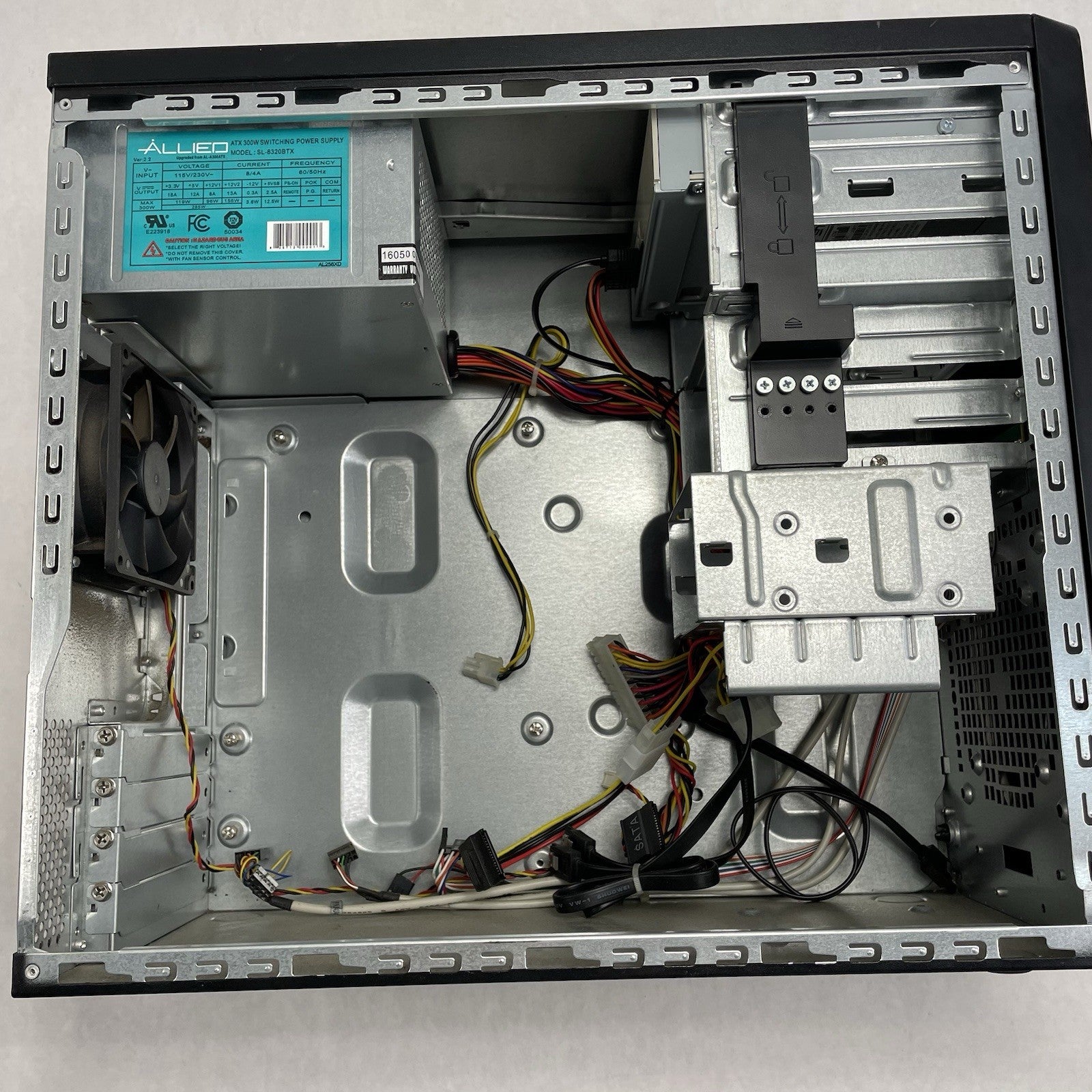 Unbranded MicroATX Computer Case Barebones with Allied 300W Power Supply Tested