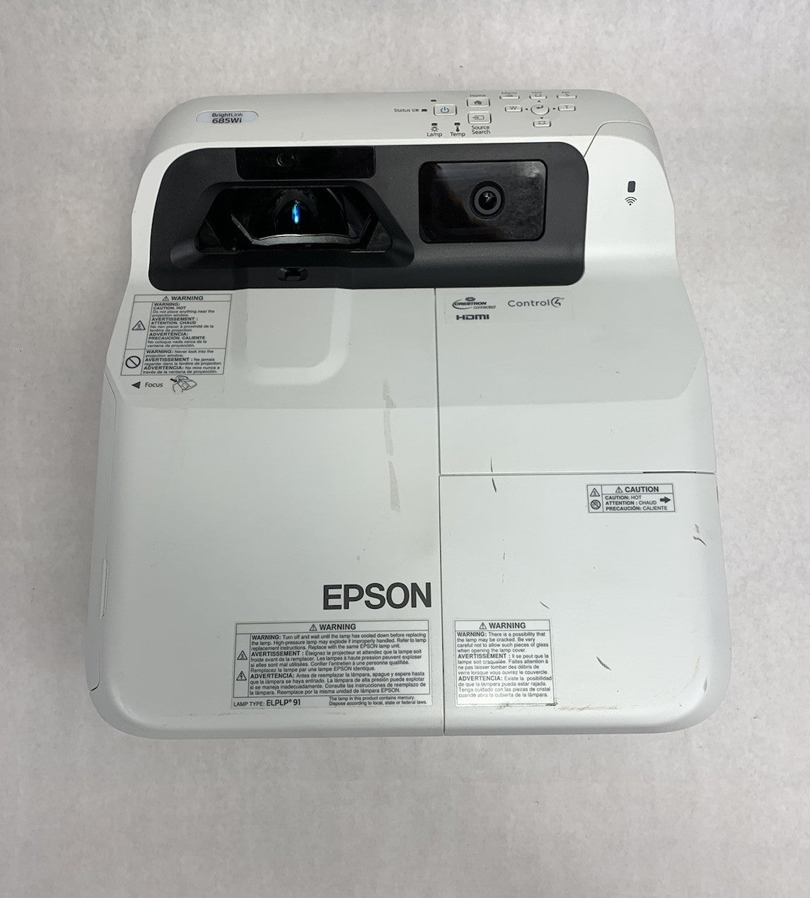 Epson H741A BrightLink 685Wi LCD Projector 1260 Lamp Hours