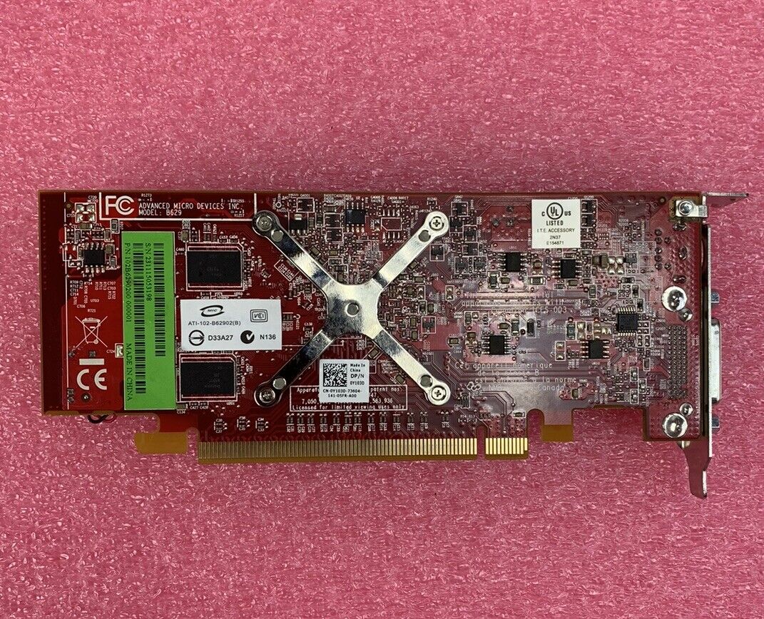 Advanced Micro Devices B629 Graphics Card 0Y103D Short PCIe Bracket (Lot of 3)