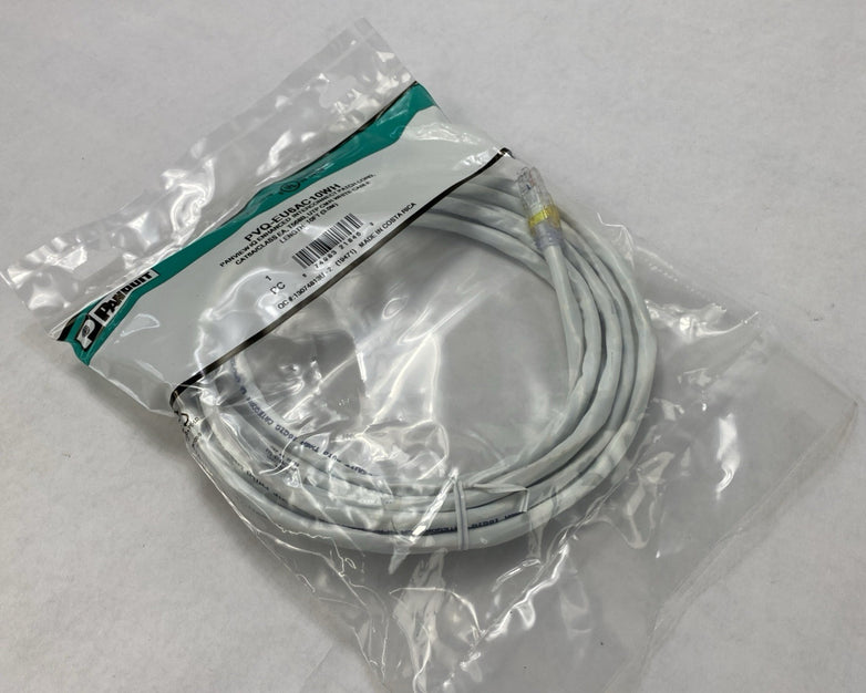 Enhanced Patch Cord CAT 6A PVQ- EU6AC10WH Panview IQ 10FT - Lot of 3