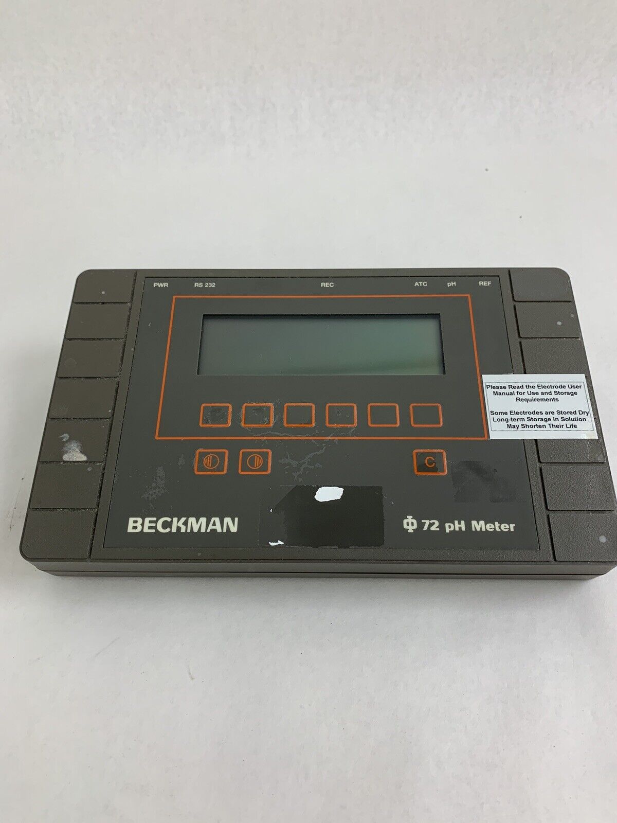 Beckman PHI 72 PH Meter 123144 12VDC 0.3 Amp