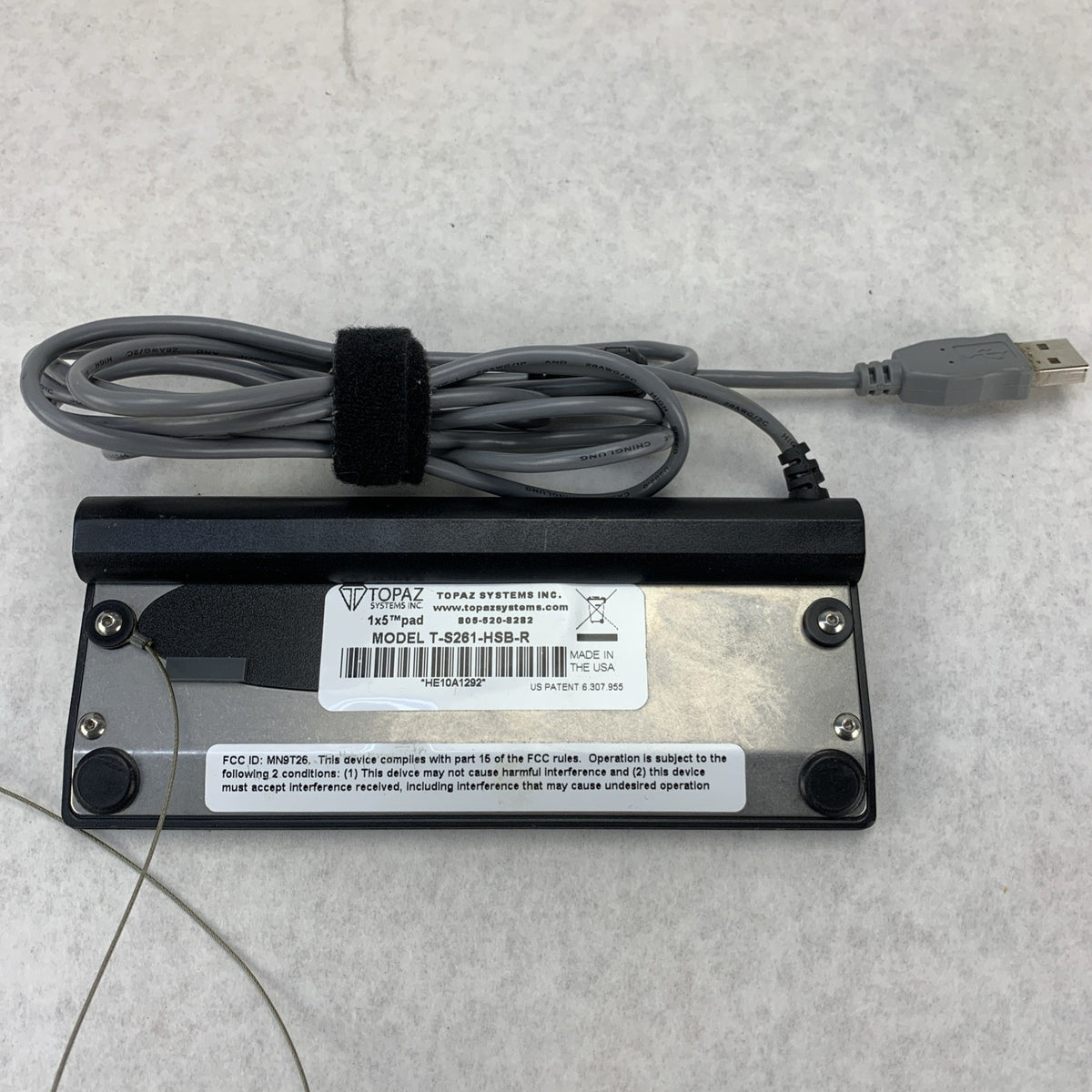Topaz SignatureGem 1x5 T-S261-HSB-R HID USB Electronic Signature Capture Pad4