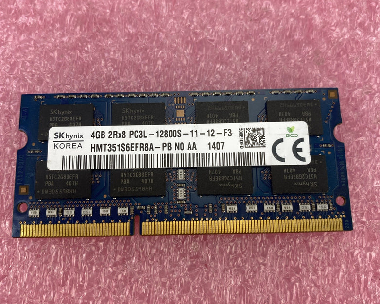 SK Hynix 4GB PC3L DDR3L 2Rx8 Laptop Memory Ram HMT351S6EFR8A-PB - Lot of 5