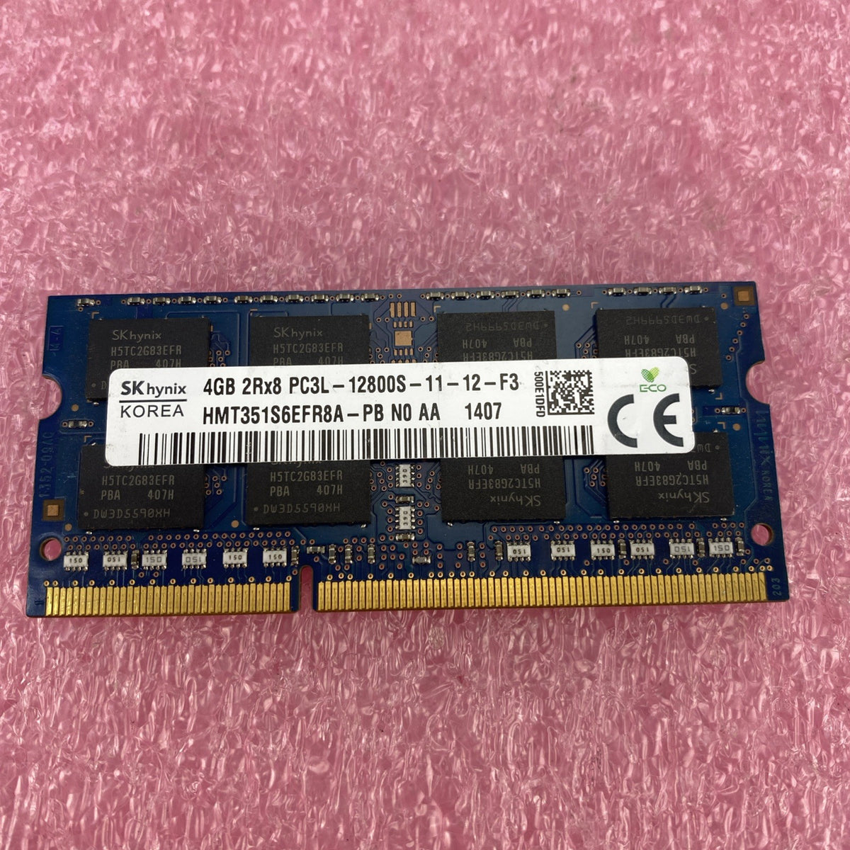 SK Hynix 4GB PC3L DDR3L 2Rx8 Laptop Memory Ram HMT351S6EFR8A-PB - Lot of 55