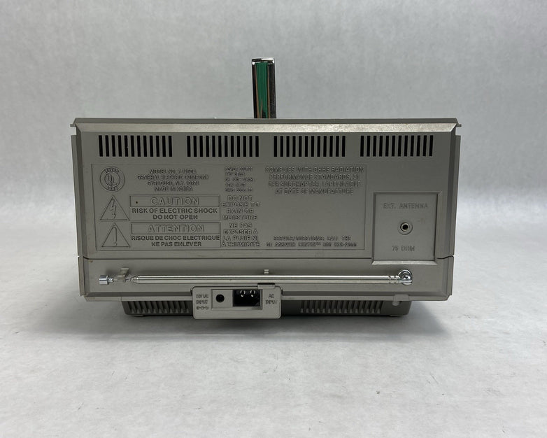 General Electric 7-7150A UHF VHF TV AM FM Radio Tested w/Cord