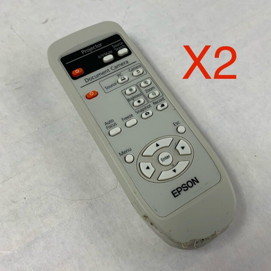 Lot of 2 Epson Projector Remote Controller 153867200
