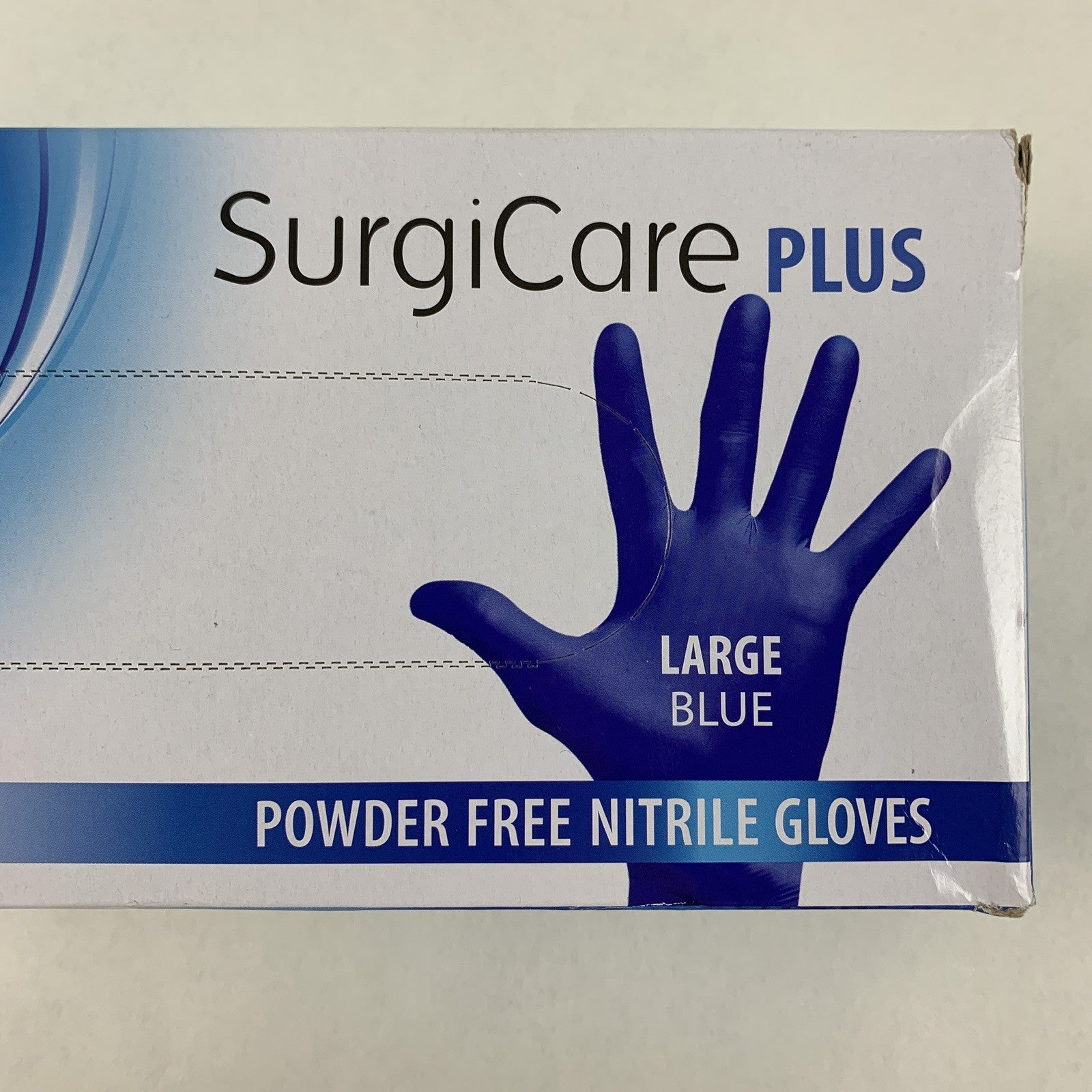 SurgiCare Plus Nitrile Exam Gloves Blue 200 Count Large  MARK3 1933 New