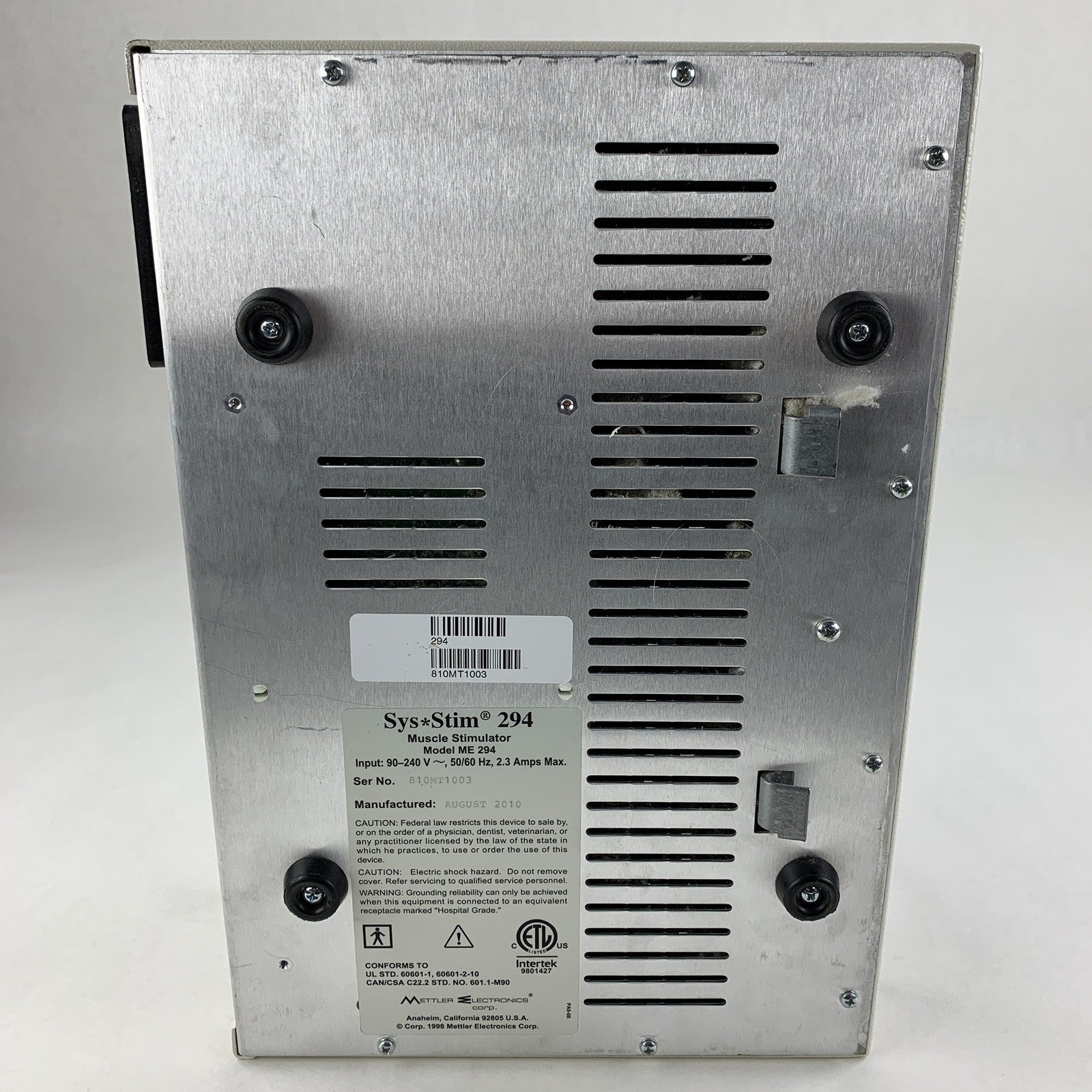 Mettler Electronics Sys Stim 294 Four-Channel No Power