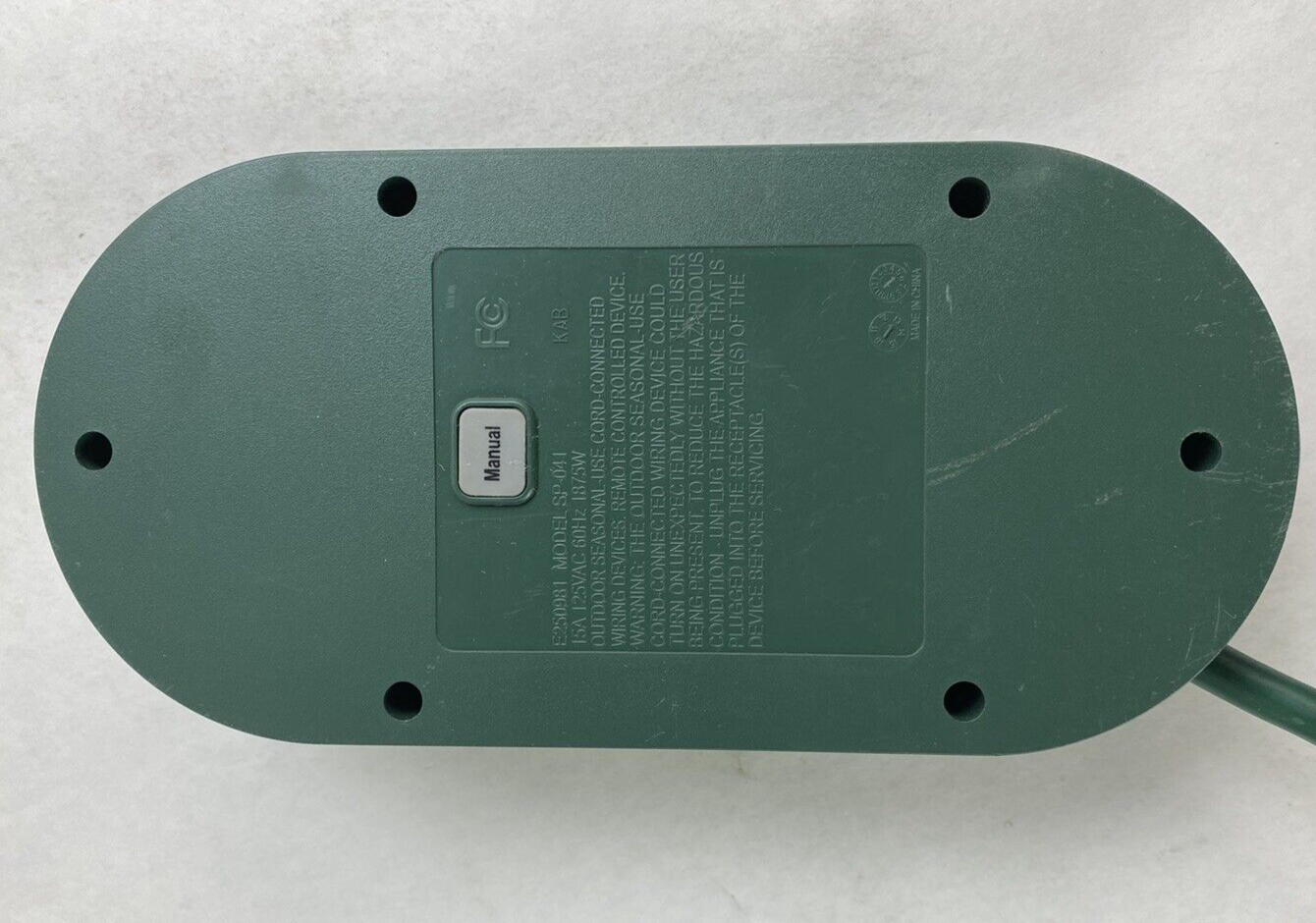 Power Stake Outdoor 6 Outlet Model SP-041 15A 125VAC 60Hz 1875W Tested