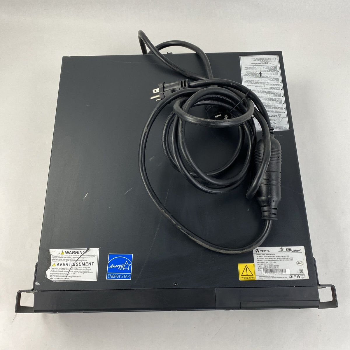 Liebert Vertiv GXT5-EBC48VRT2U GXT5 UPS - No batteries Tested Cracked Face Plate11