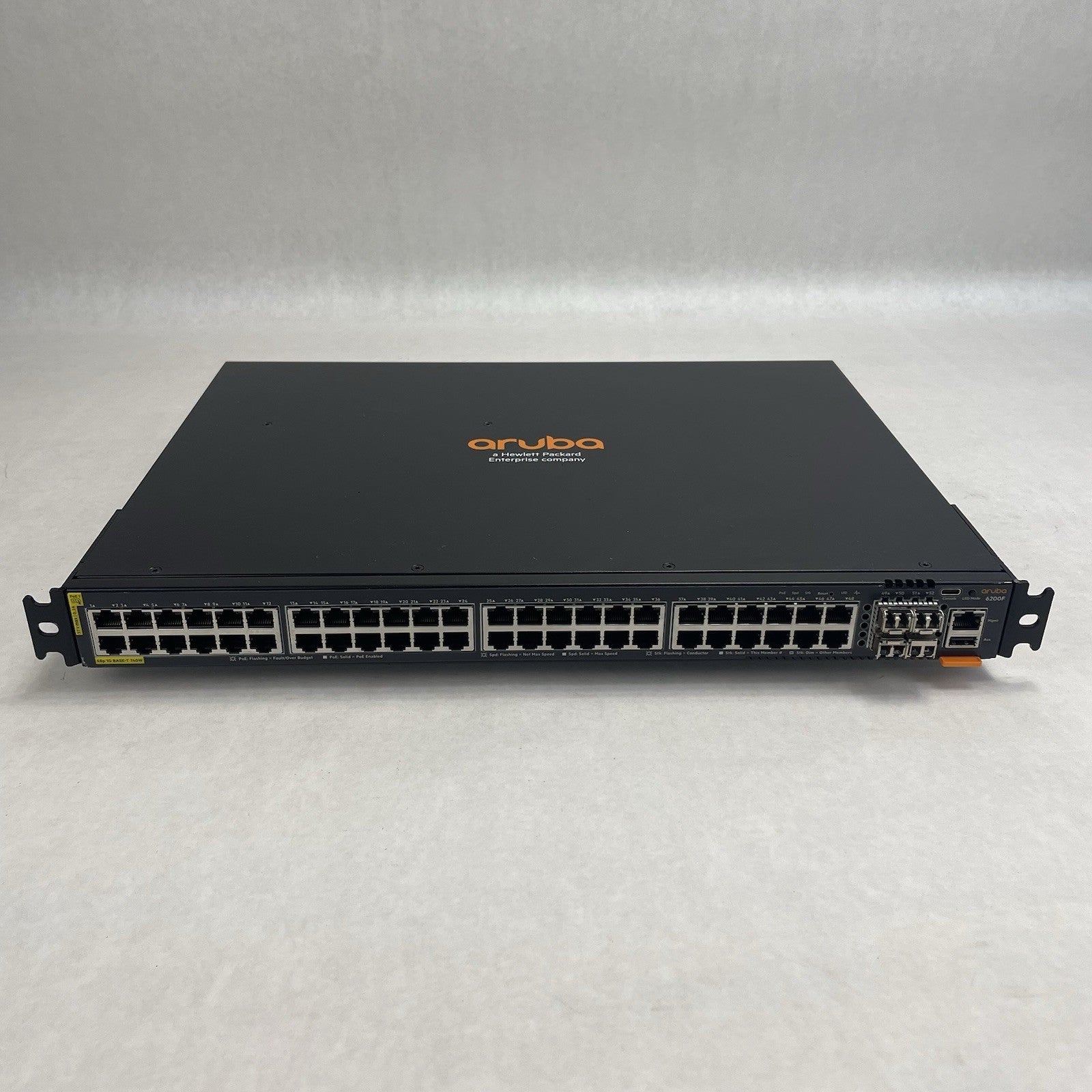 Aruba HP JL728A 6200F 48G Class4  4SFP+ Switch Tested and Factroy Reset1