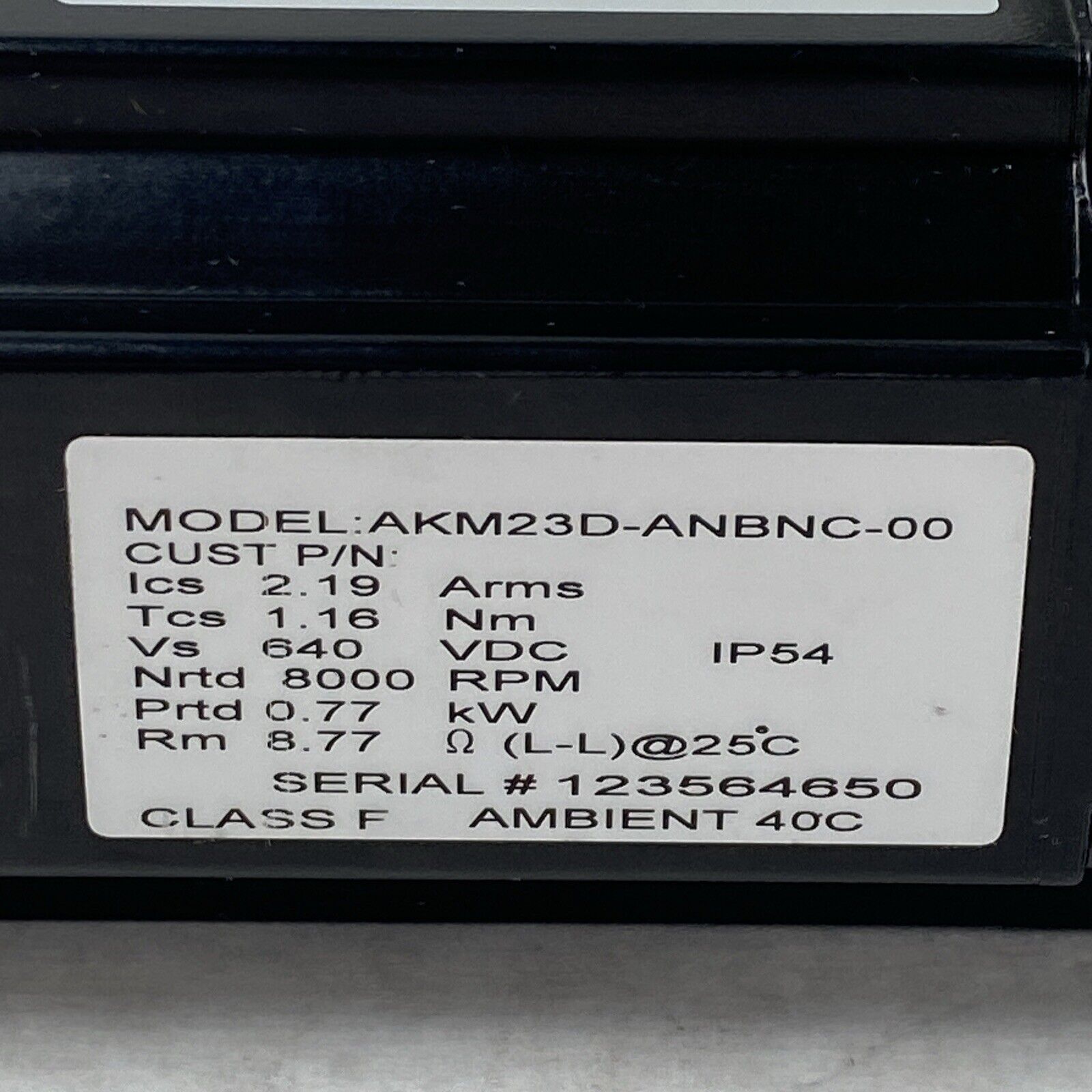 Kollmorgen AKM23D-ANBNC-00 High Precision Servomotor