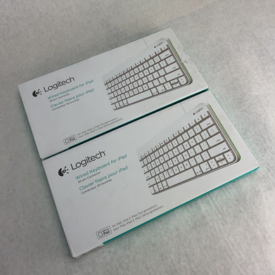 Lot of 2 Logitech Wired Keyboard for iPad