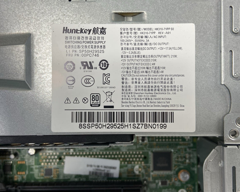 Lenovo ThinkCentre M910s SFF Intel Core i5-6500 3.2GHz 8GB RAM No HDD No OS